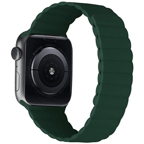 Set 3 Curele iUni compatibile cu Apple Watch 1/2/3/4/5/6/7, 44mm, Silicon, Red, Green, Turquoise/Blu