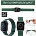 Set 3 Curele iUni compatibile cu Apple Watch 1/2/3/4/5/6/7, 42mm, Silicon, Red, Green, Turquoise/Blu